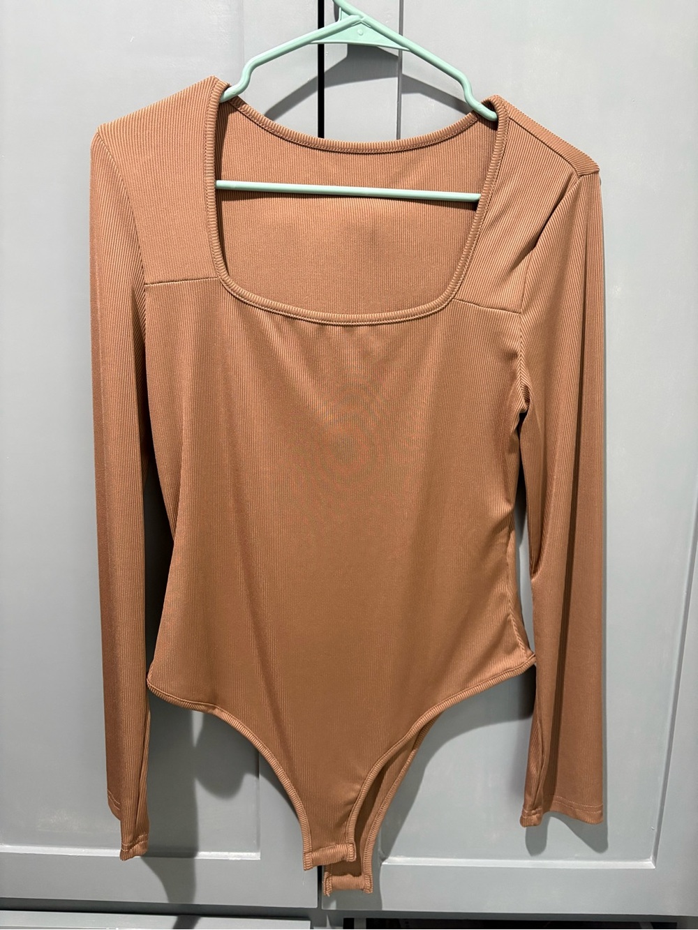 3 Women’s Long Sleeve Square Neck Bodysuit